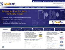 Tablet Screenshot of goldfax.com